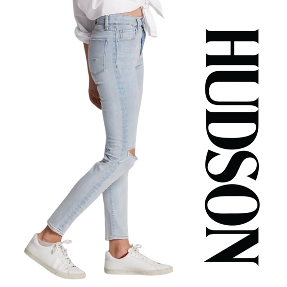 HUDSON - Jeans Holly Skinny High-Rise Skinny Ankle Tempo Tempo size 28 - Picture 3 of 3